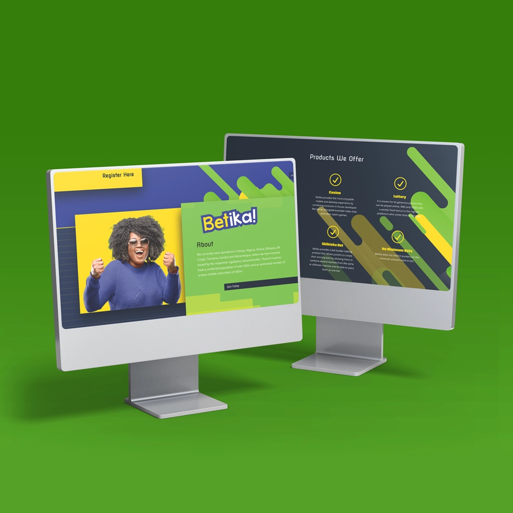 Betika / Website design