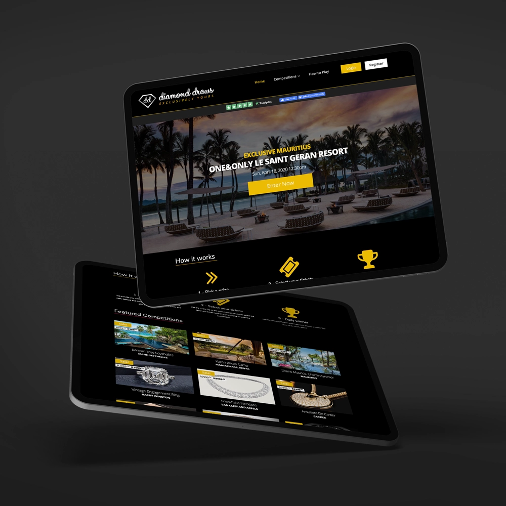 DiamondDraws / Website design